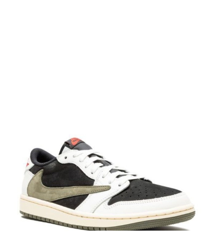 کفش پیاده روی نایک جردن وان بدون ساق تراویس اسکات Nike air jordan 1 low travis scott olive