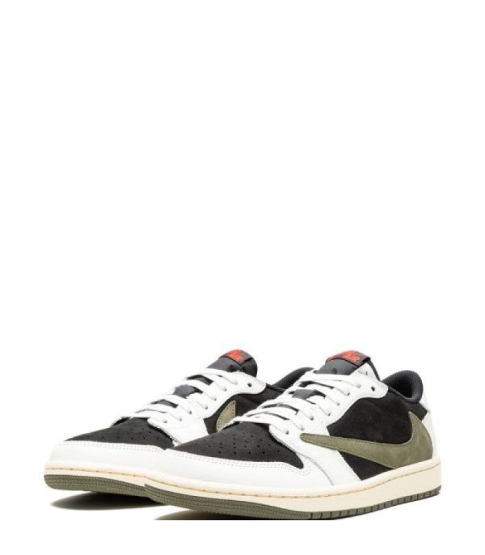 کفش پیاده روی نایک جردن وان بدون ساق تراویس اسکات Nike air jordan 1 low travis scott olive