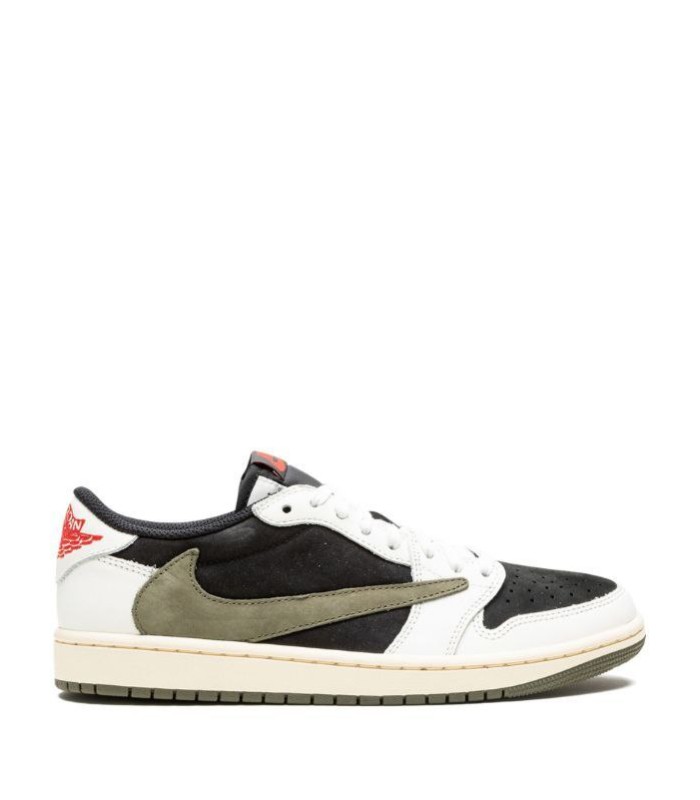 کفش پیاده روی نایک جردن وان بدون ساق تراویس اسکات Nike air jordan 1 low travis scott olive