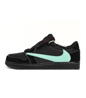 کفش پیاده روی نایک جردن وان بدون ساق تراویس اسکات Nike jordan 1 low travis scott Tiffany and co