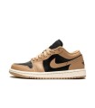 کفش پیاده روی نایک جردن وان بدون ساق کرم مشکی Nike air jordan 1 low Beige black