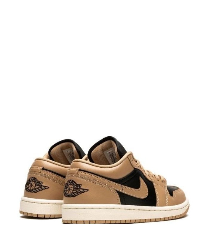 کفش پیاده روی نایک جردن وان بدون ساق کرم مشکی Nike air jordan 1 low Beige black