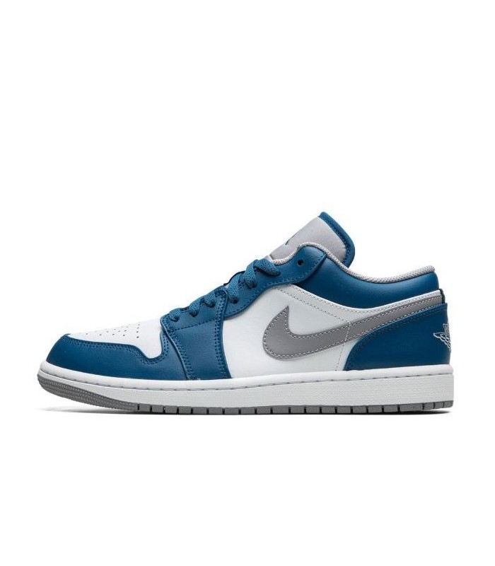 کفش پیاده روی نایک ایر جردن وان بدون ساق آبی طوسی Nike air jordan 1 low True Blue