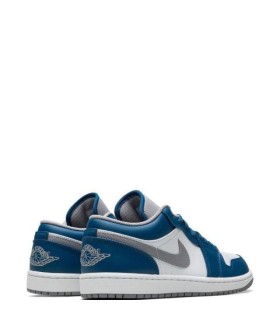 کفش پیاده روی نایک ایر جردن وان بدون ساق آبی طوسی Nike air jordan 1 low True Blue