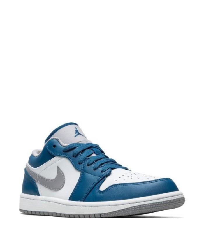 کفش پیاده روی نایک ایر جردن وان بدون ساق آبی طوسی Nike air jordan 1 low True Blue