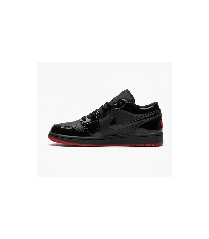 کفش پیاده روی نایک ایر جردن وان بدون ساق ورنی مشکی Nike air jordan 1 low full black