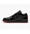 کفش پیاده روی نایک ایر جردن وان بدون ساق ورنی مشکی Nike air jordan 1 low full black