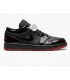 کفش پیاده روی نایک ایر جردن وان بدون ساق ورنی مشکی Nike air jordan 1 low full black