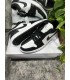 کفش پیاده روی نایک ایر جردن وان بدون ساق مشکی سفید Nike air jordan 1 low black and white