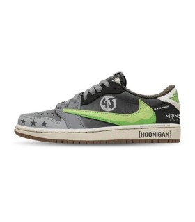 کفش پیاده روی نایک ایر جردن وان بدون ساق تراویس اسکات هانیگان Nike air jordan 1 low Travis Scott Monster Hoonigan