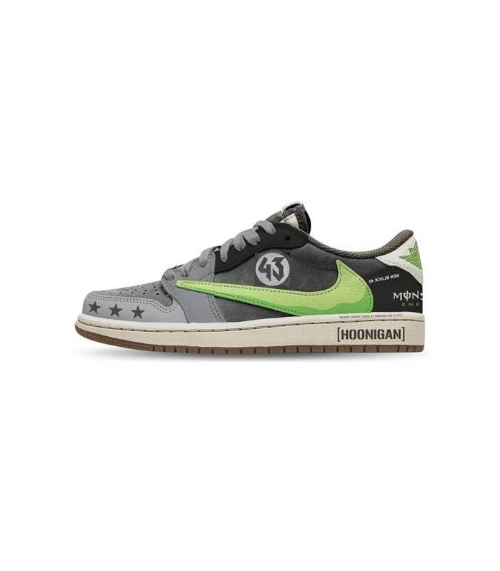 کفش پیاده روی نایک ایر جردن وان بدون ساق تراویس اسکات هانیگان Nike air jordan 1 low Travis Scott Monster Hoonigan