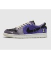 کفش پیاده روی نایک ایر جردن وان بدون ساق زیون وودو آبی Nike jordan 1 low zion Voodo