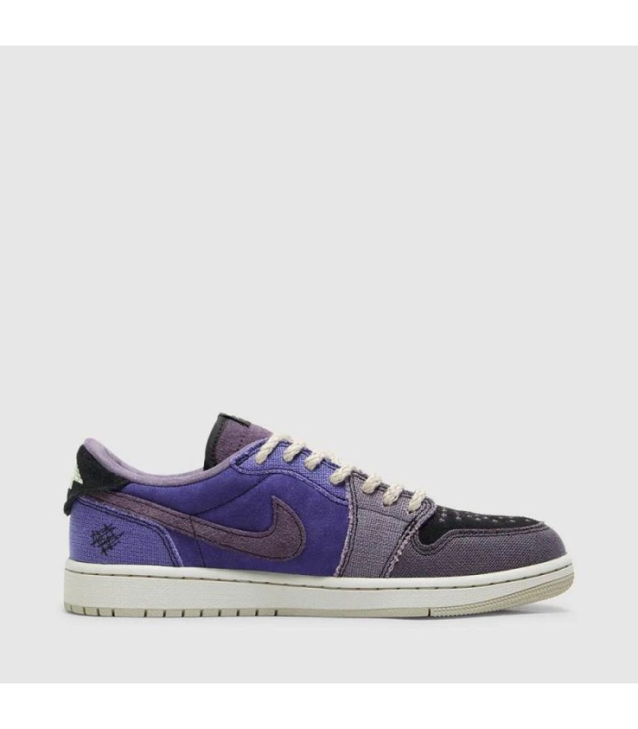 کفش پیاده روی نایک ایر جردن وان بدون ساق زیون وودو آبی Nike jordan 1 low zion Voodo