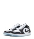 کفش پیاده روی نایک ایر جردن وان بدون ساق ورنی مشکی سفید Nike jordan 1 low vernie