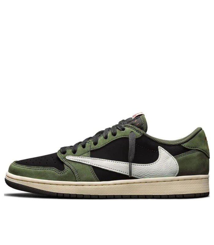 کفش پیاده روی نایک ایر جردن وان بدون ساق تراویس اسکات Nike air Travis Scott Olive Green