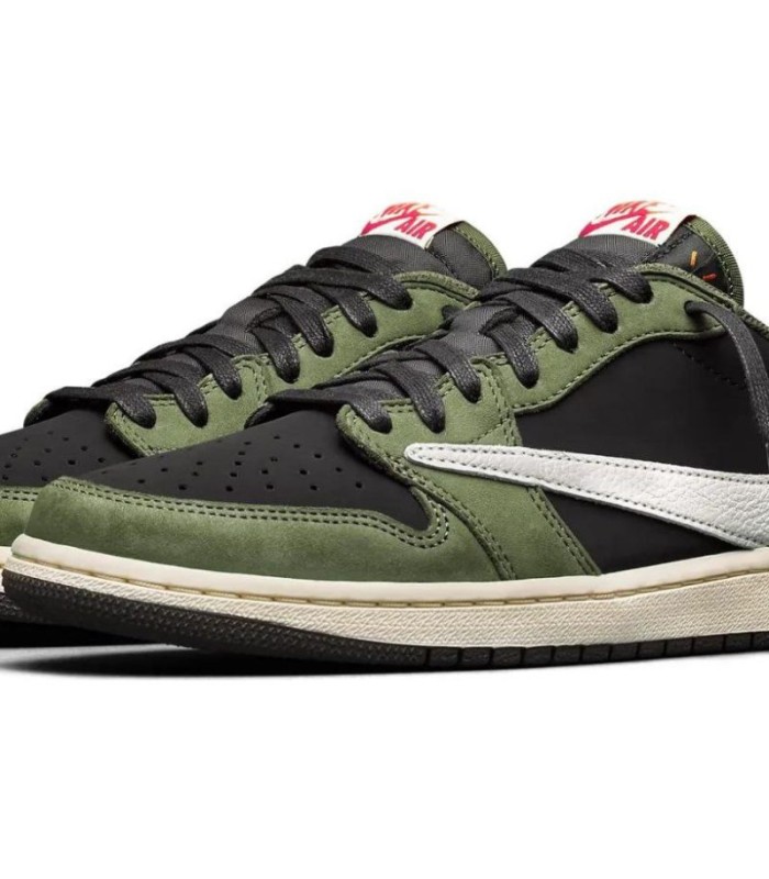 کفش پیاده روی نایک ایر جردن وان بدون ساق تراویس اسکات Nike air Travis Scott Olive Green