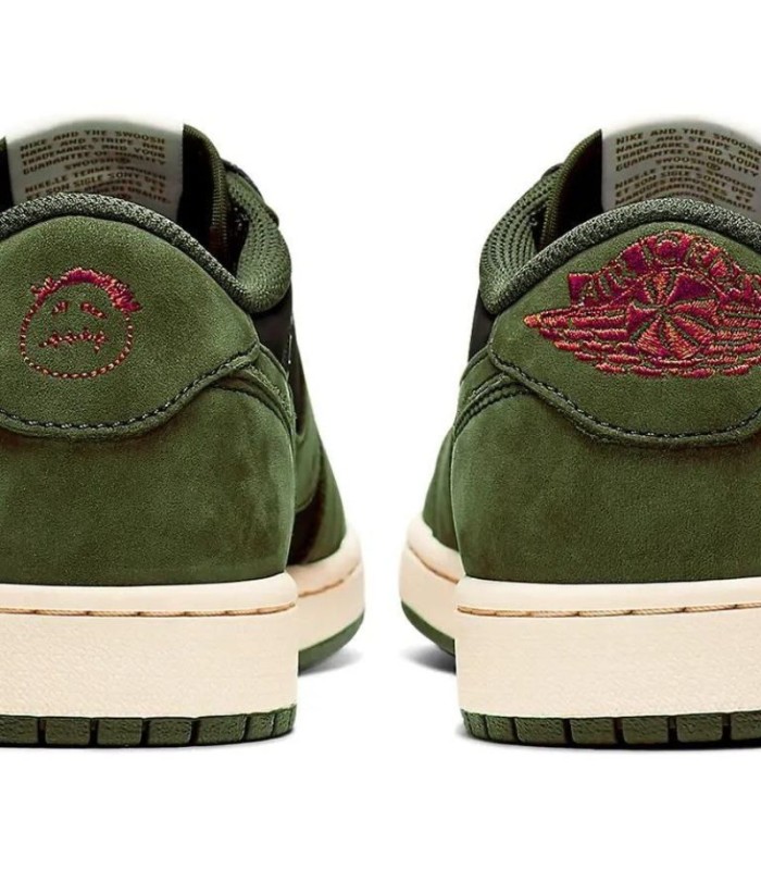 کفش پیاده روی نایک ایر جردن وان بدون ساق تراویس اسکات Nike air Travis Scott Olive Green