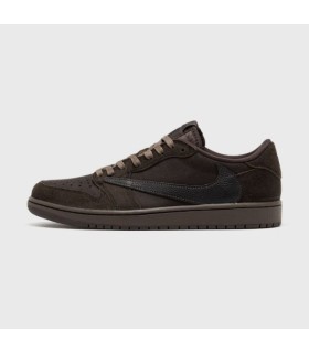 کفش پیاده روی نایک ایر جردن وان بدون ساق تراویس اسکات وِل وِت Nike air jordan 1 low Travis Scott Velvet Brown