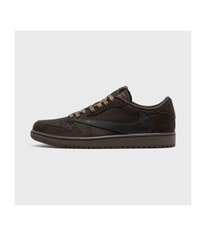 کفش پیاده روی نایک ایر جردن وان بدون ساق تراویس اسکات وِل وِت Nike air jordan 1 low Travis Scott Velvet Brown