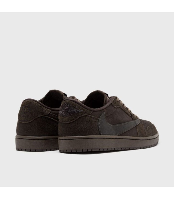 کفش پیاده روی نایک ایر جردن وان بدون ساق تراویس اسکات وِل وِت Nike air jordan 1 low Travis Scott Velvet Brown
