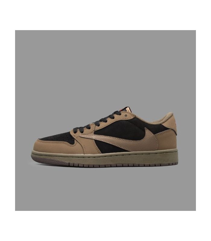 کفش پیاده روی نایک ایر جردن وان بدون ساق تراویس اسکات وِل وِت Nike air jordan 1 low Travis Scott Velvet Brown