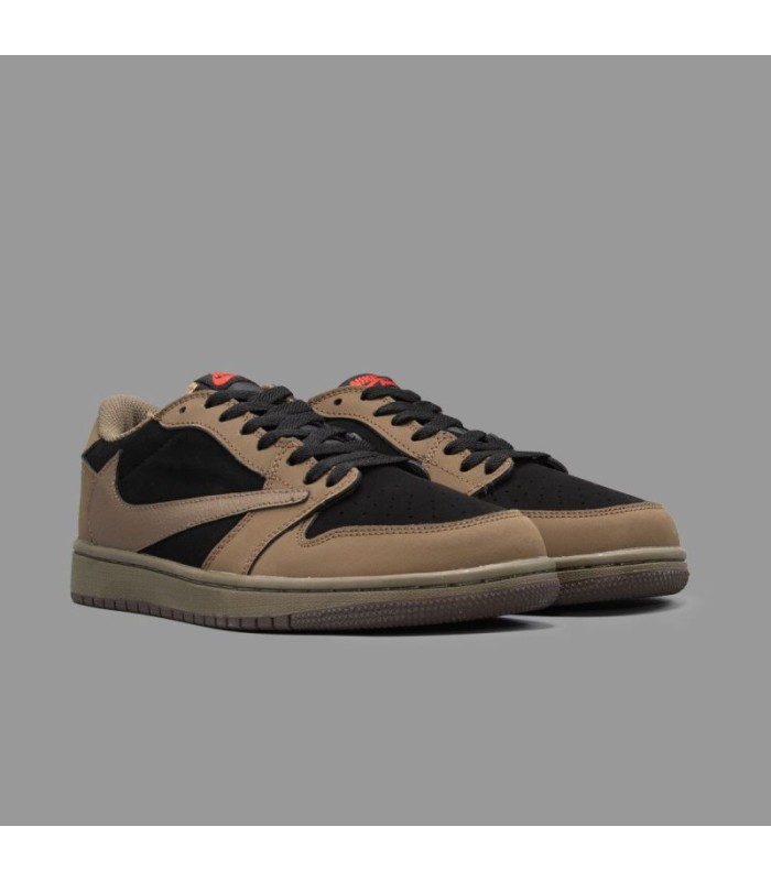 کفش پیاده روی نایک ایر جردن وان بدون ساق تراویس اسکات وِل وِت Nike air jordan 1 low Travis Scott Velvet Brown
