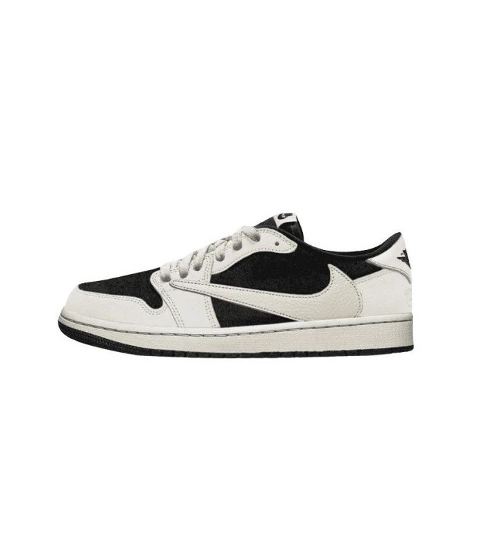 کفش پیاده روی نایک ایر جردن وان بدون ساق تراویس اسکات Nike air jordan 1 low Travis Scott Black and white