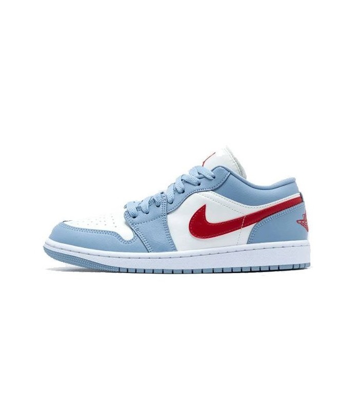 کفش پیاده روی نایک ایر جردن وان بدون ساق Nike Air Jordan 1 Low Blue Whisper Dune Red
