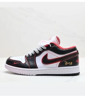 کفش پیاده روی نایک ایر جردن وان بدون ساق مار سیاه Nike Air Jordan 1 Low Snake Black