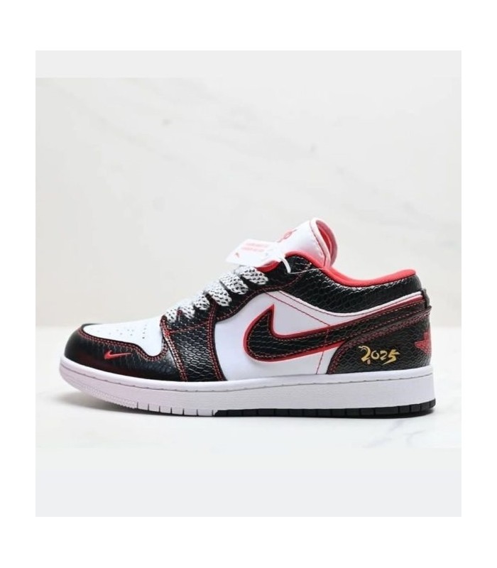 کفش پیاده روی نایک ایر جردن وان بدون ساق مار سیاه Nike Air Jordan 1 Low Snake Black