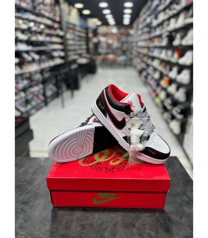 کفش پیاده روی نایک ایر جردن وان بدون ساق مار سیاه Nike Air Jordan 1 Low Snake Black