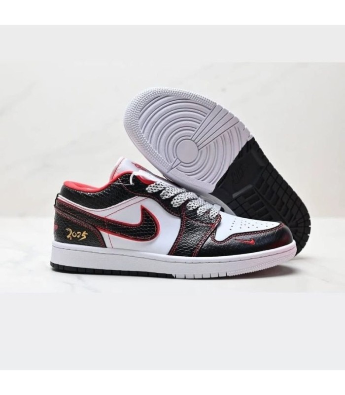 کفش پیاده روی نایک ایر جردن وان بدون ساق مار سیاه Nike Air Jordan 1 Low Snake Black
