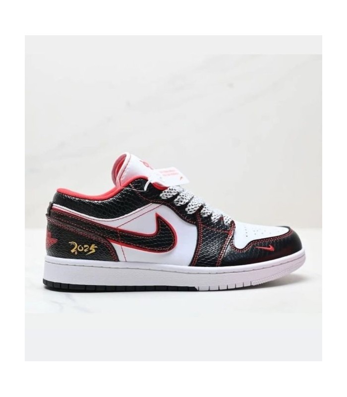 کفش پیاده روی نایک ایر جردن وان بدون ساق مار سیاه Nike Air Jordan 1 Low Snake Black