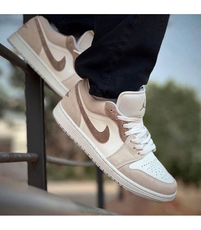 کفش پیاده روی نایک ایر جردن وان بدون ساق موکا Nike Air Jordan 1 low Legend Light Brown