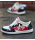 کفش پیاده روی نایک ایر جردن وان بدون ساق تراویس اسکات کواز Nike Air Jordan 1 low Travis Scott Kaws Red Black