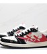 کفش پیاده روی نایک ایر جردن وان بدون ساق تراویس اسکات کواز Nike Air Jordan 1 low Travis Scott Kaws Red Black