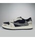 کفش پیاده روی نایک ایر جردن وان بدون ساق تراویس اسکات دیور Nike air jordan 1 low Travis Scott Dior Navy Grey