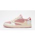 کفش پیاده روی نایک ایر جردن وان بدون ساق تراویس اسکات Nike air jordan 1 low travis scott pink