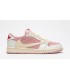 کفش پیاده روی نایک ایر جردن وان بدون ساق تراویس اسکات Nike air jordan 1 low travis scott pink