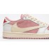 کفش پیاده روی نایک ایر جردن وان بدون ساق تراویس اسکات Nike air jordan 1 low travis scott pink