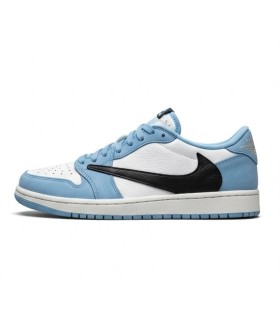 کفش پیاده روی نایک ایر جردن وان بدون ساق تراویس اسکات Nike air jordan 1 low Travis Scott UNC Blue