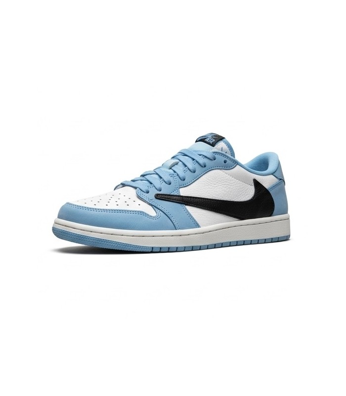 کفش پیاده روی نایک ایر جردن وان بدون ساق تراویس اسکات Nike air jordan 1 low Travis Scott UNC Blue