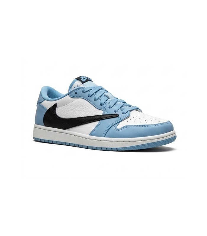 کفش پیاده روی نایک ایر جردن وان بدون ساق تراویس اسکات Nike air jordan 1 low Travis Scott UNC Blue