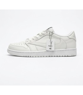 کفش پیاده روی نایک ایر جردن وان بدون ساق تراویس اسکات پارتی Nike air jordan 1 low Travis Scott White Party