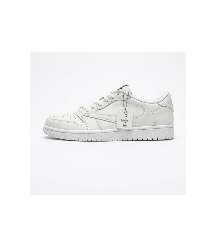 کفش پیاده روی نایک ایر جردن وان بدون ساق تراویس اسکات پارتی Nike air jordan 1 low Travis Scott White Party