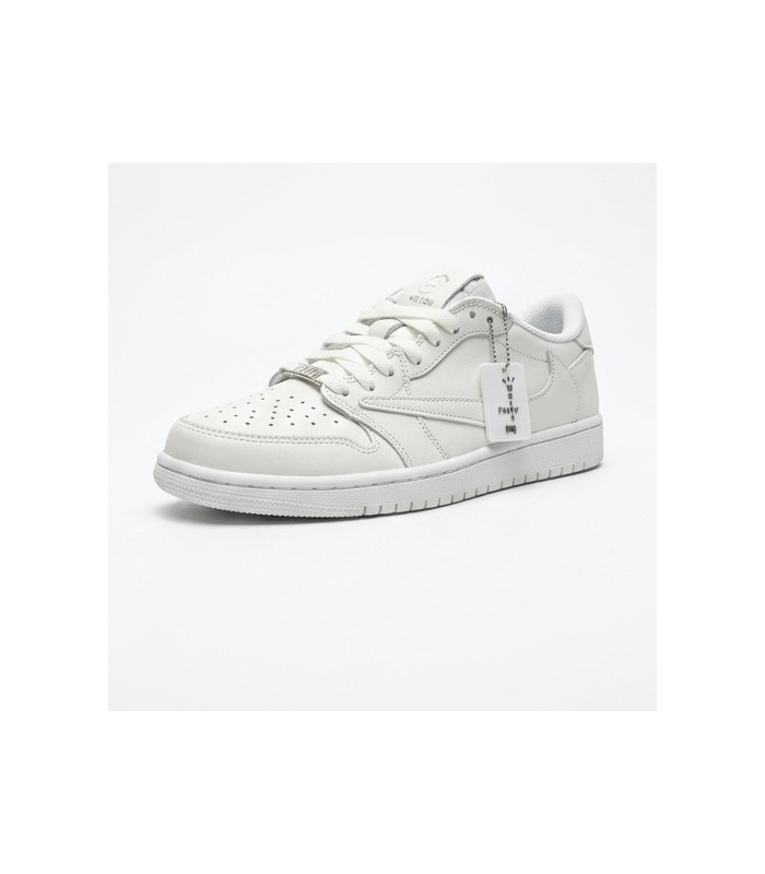 کفش پیاده روی نایک ایر جردن وان بدون ساق تراویس اسکات پارتی Nike air jordan 1 low Travis Scott White Party
