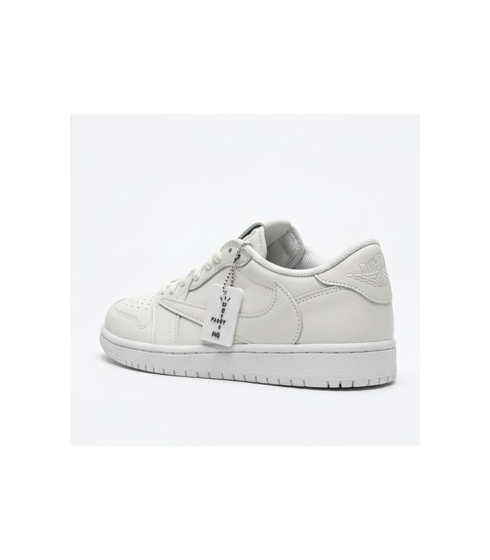 کفش پیاده روی نایک ایر جردن وان بدون ساق تراویس اسکات پارتی Nike air jordan 1 low Travis Scott White Party