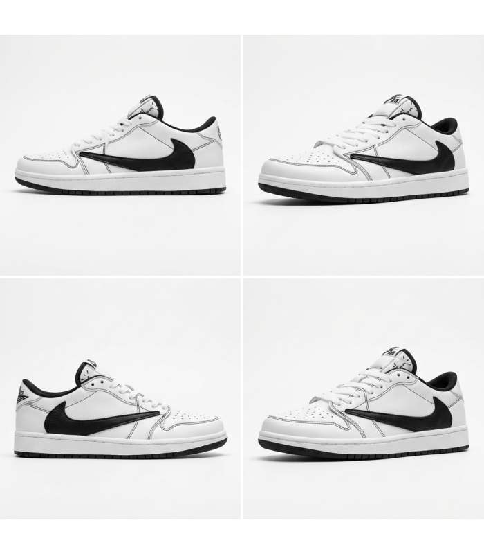 کفش پیاده روی نایک ایر جردن وان بدون ساق تراویس اسکات پاندا Nike air jordan 1 low Travis Scott Panda