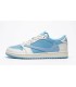 کفش پیاده روی نایک ایر جردن وان بدون ساق تراویس اسکات فرگمنت Nike air jordan 1 low Travis Scott Fragment Blue