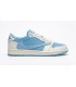 کفش پیاده روی نایک ایر جردن وان بدون ساق تراویس اسکات فرگمنت Nike air jordan 1 low Travis Scott Fragment Blue